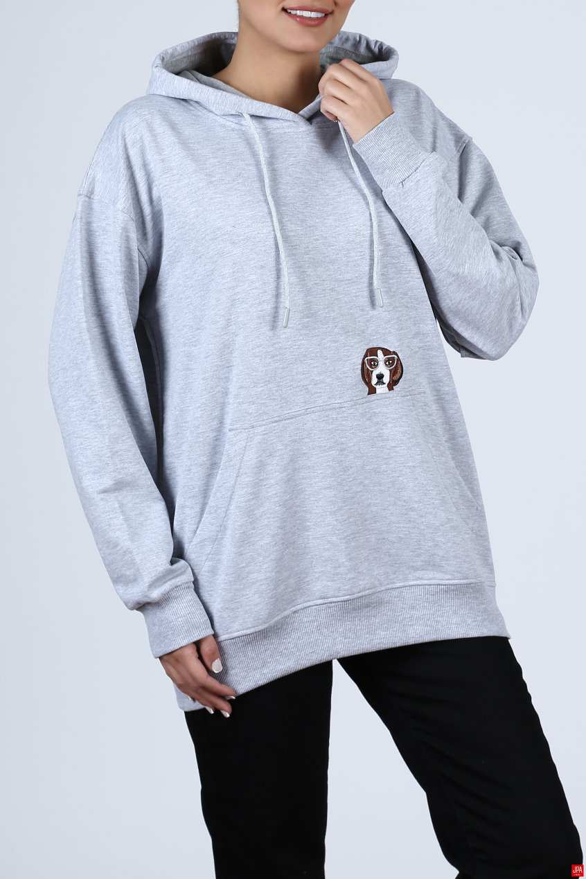 هودی زنانه مشکی جی پی ای JPA کد 01176