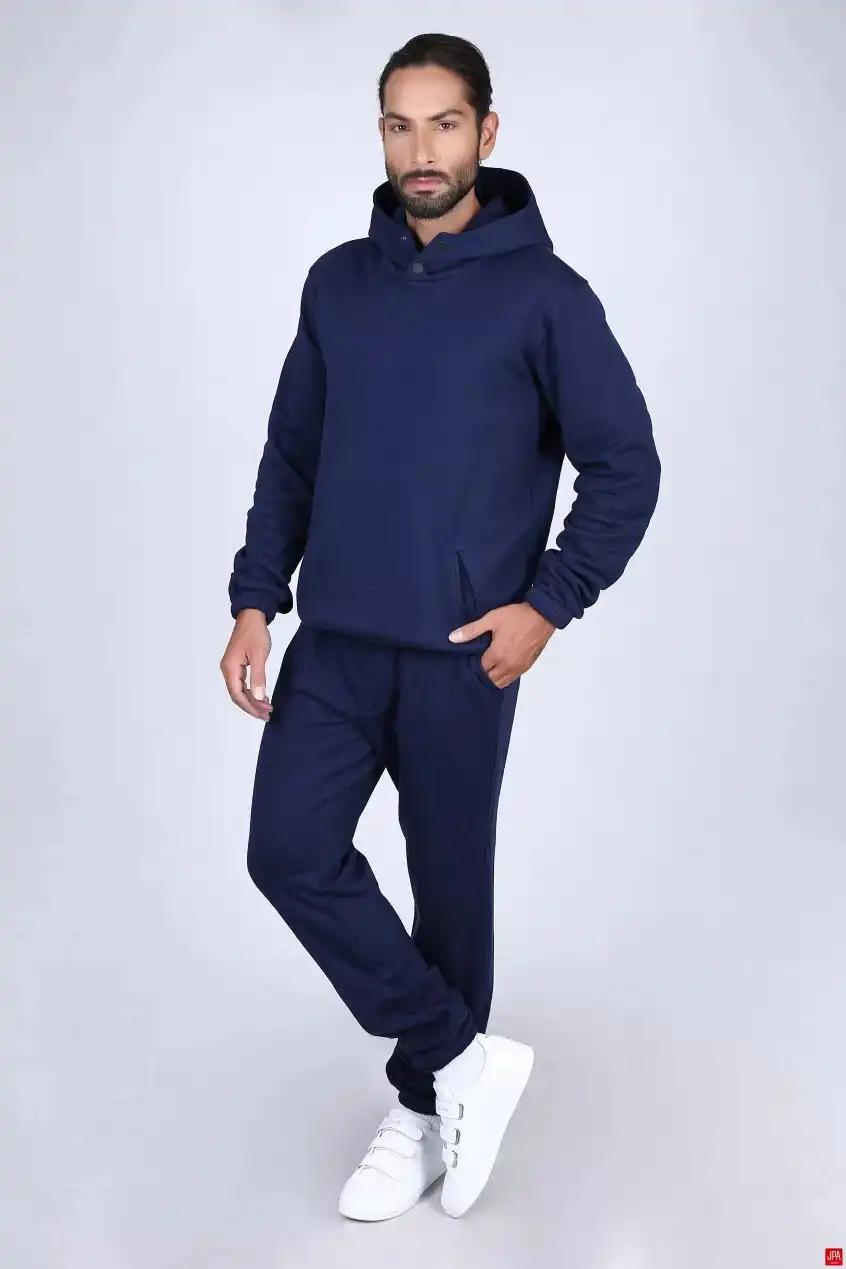 ست هودی و شلوار مردانه مشکی جی پی ای JPA کد 02042