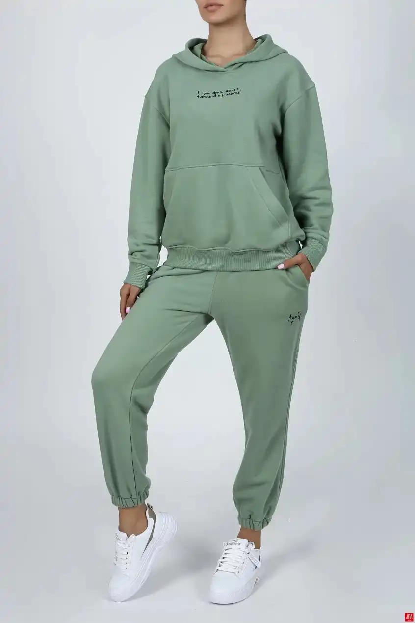 ست هودی و شلوار زنانه مشکی جی پی ای JPA کد 02025