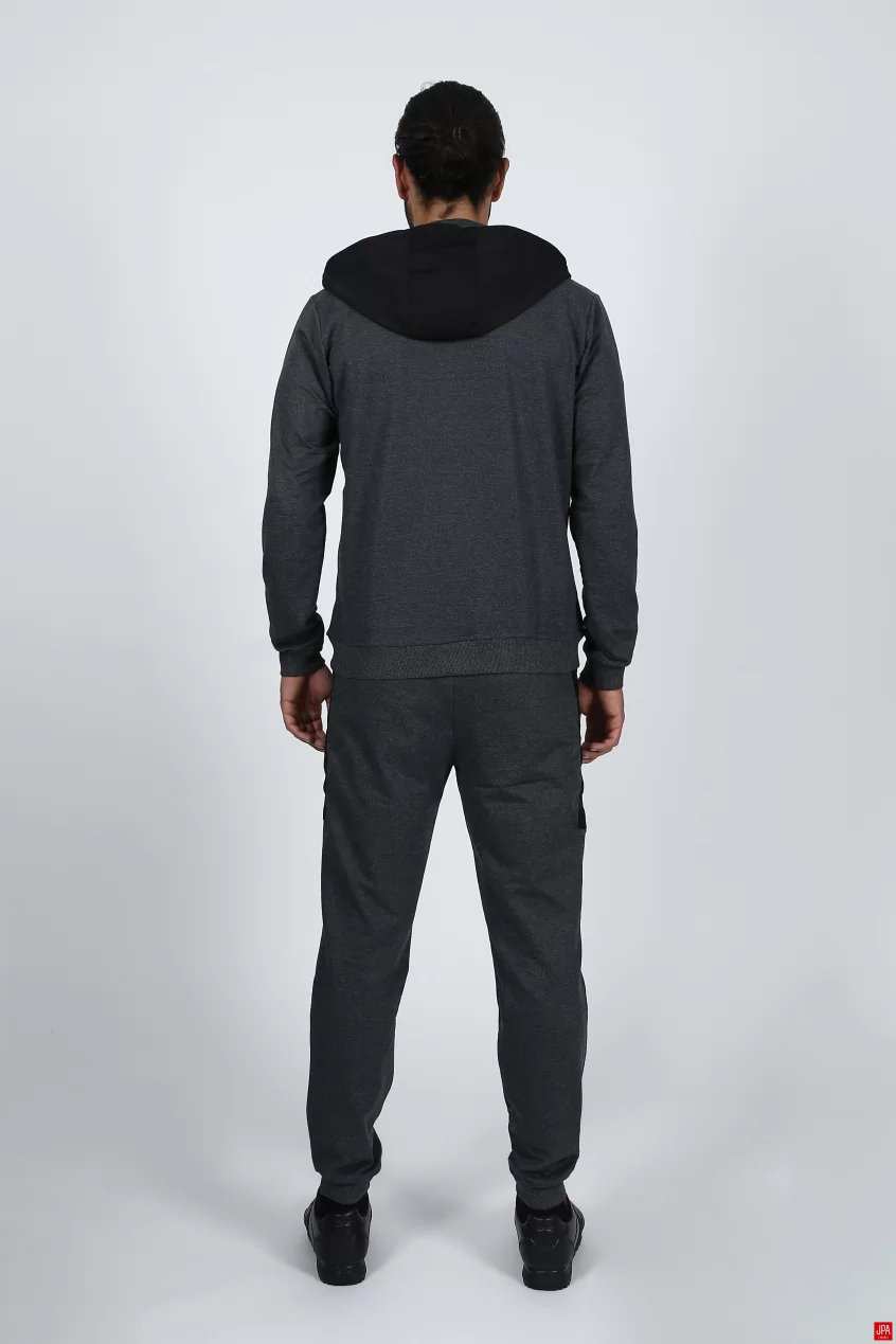 ست سویشرت و شلوار مردانه مشکی جی پی ای JPA کد 02074