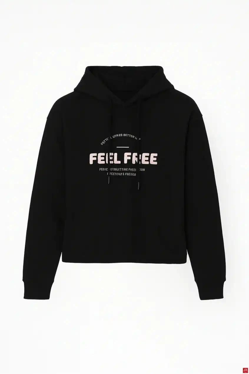 هودی زنانه مشکی جی پی ای JPA کد 02068