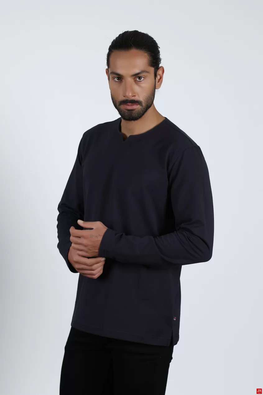بلوز مردانه مشکی جی پی ای JPA کد 02152