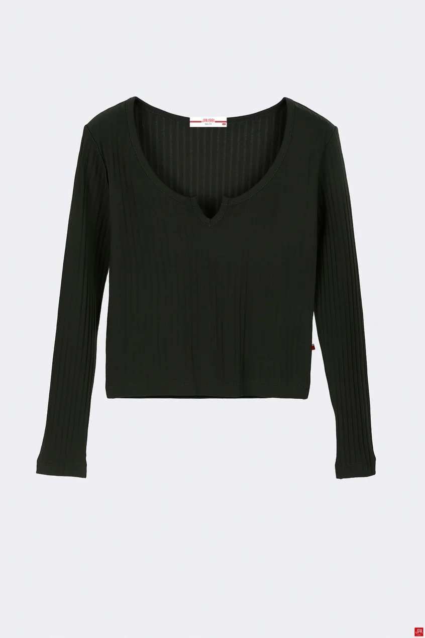 بلوز زنانه مشکی جی پی ای JPA کد 02122