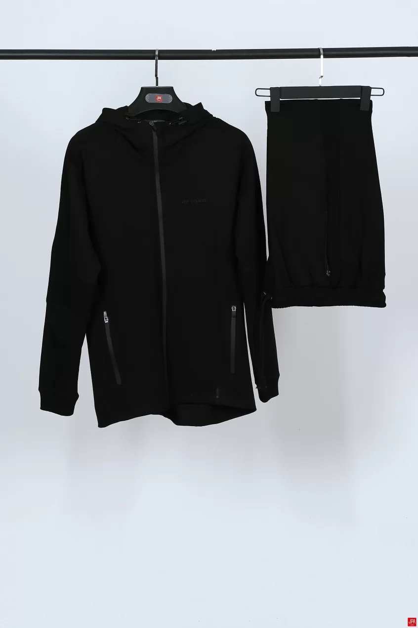 ست سویشرت و شلوار مردانه مشکی جی پی ای JPA کد 02073