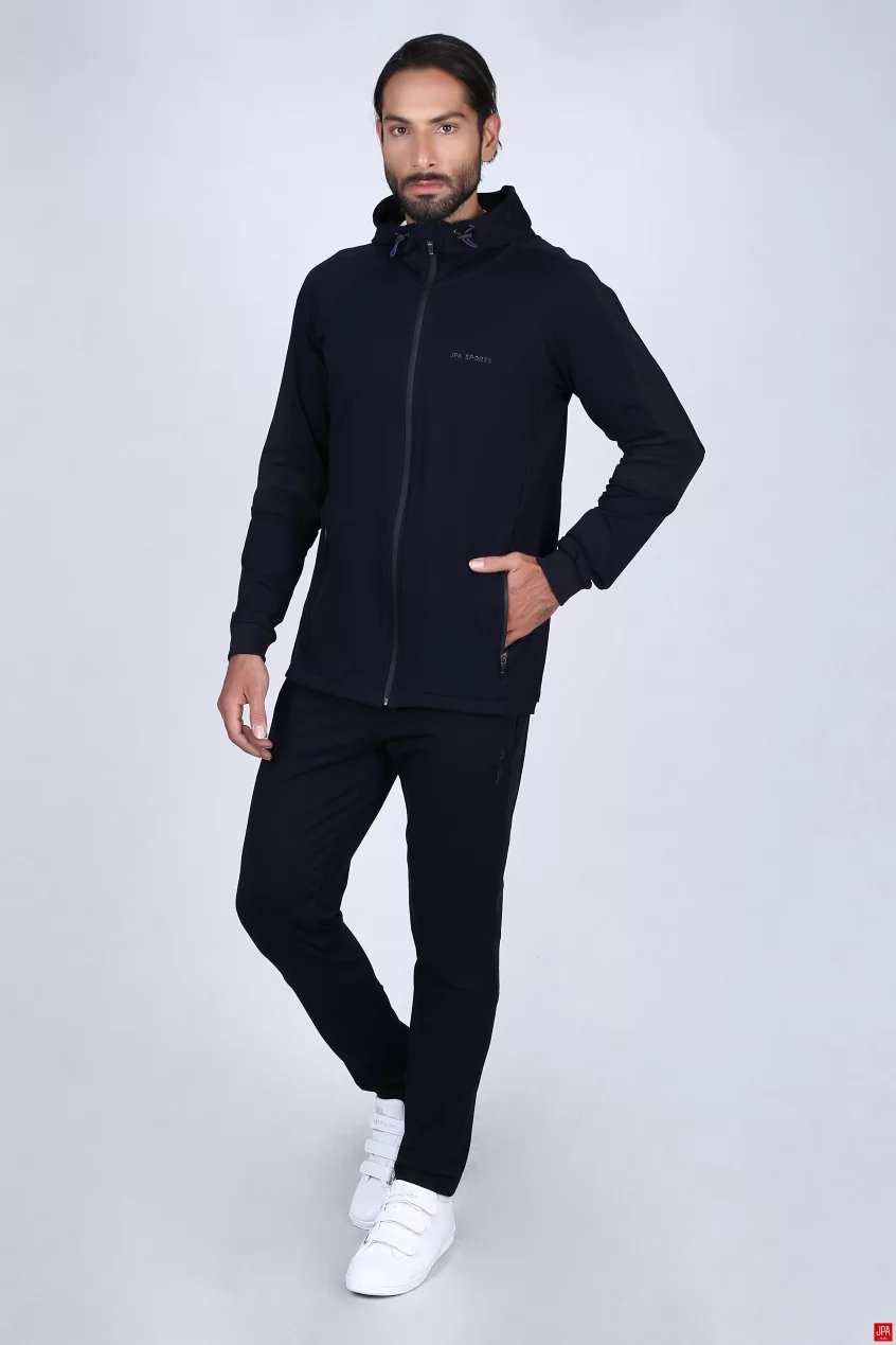 ست سویشرت و شلوار مردانه مشکی جی پی ای JPA کد 02073