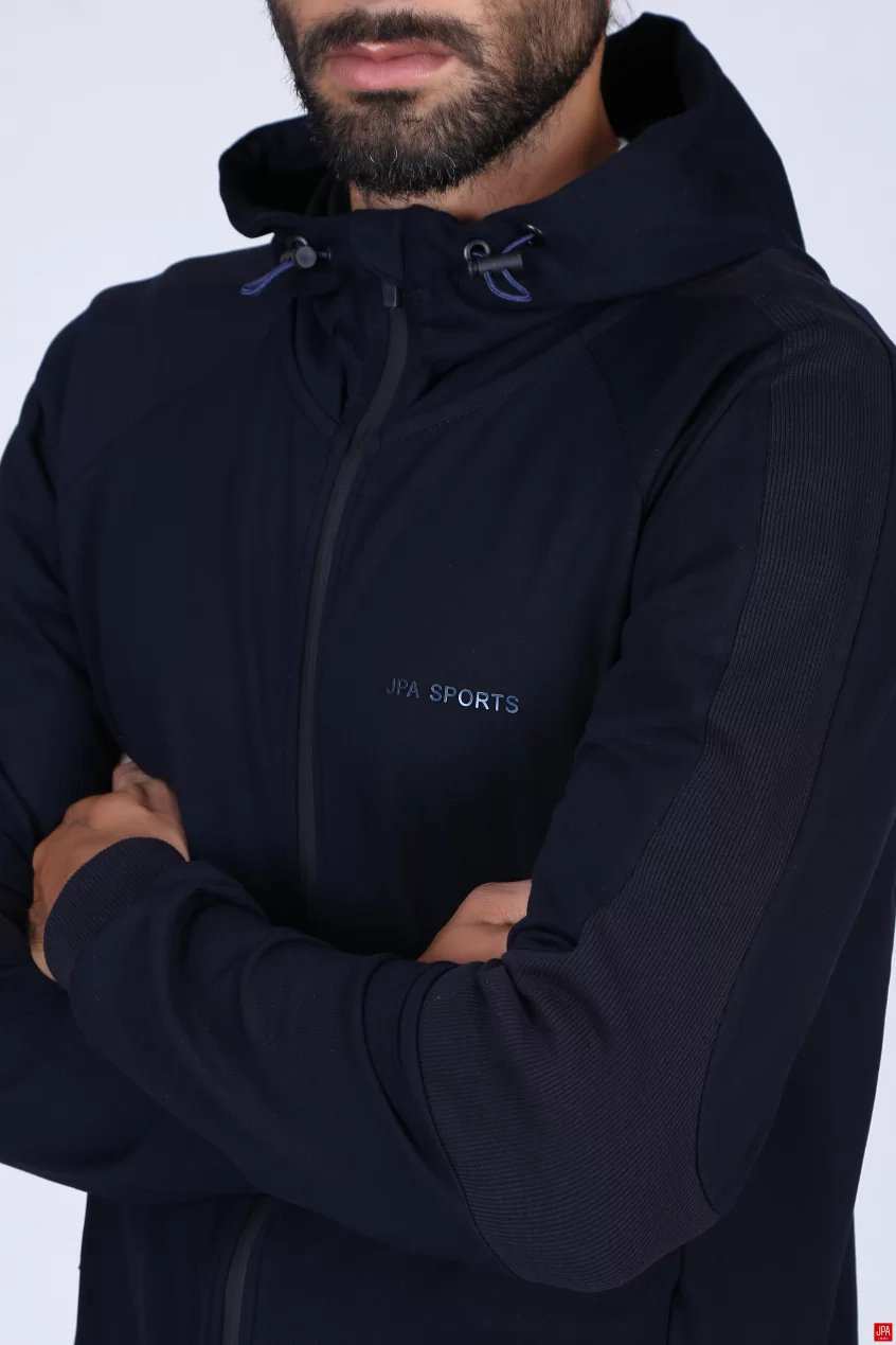 ست سویشرت و شلوار مردانه مشکی جی پی ای JPA کد 02073