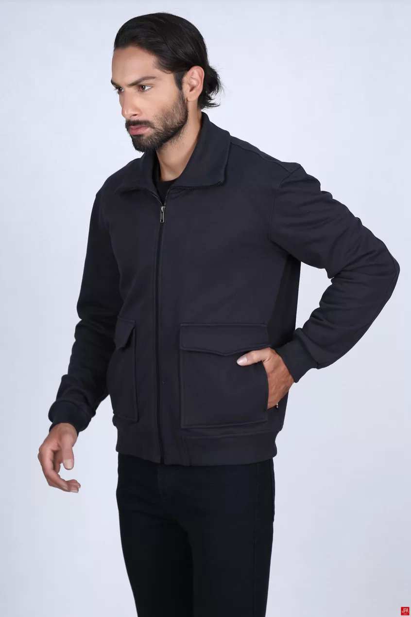 سویشرت مردانه مشکی جی پی ای JPA کد 02101