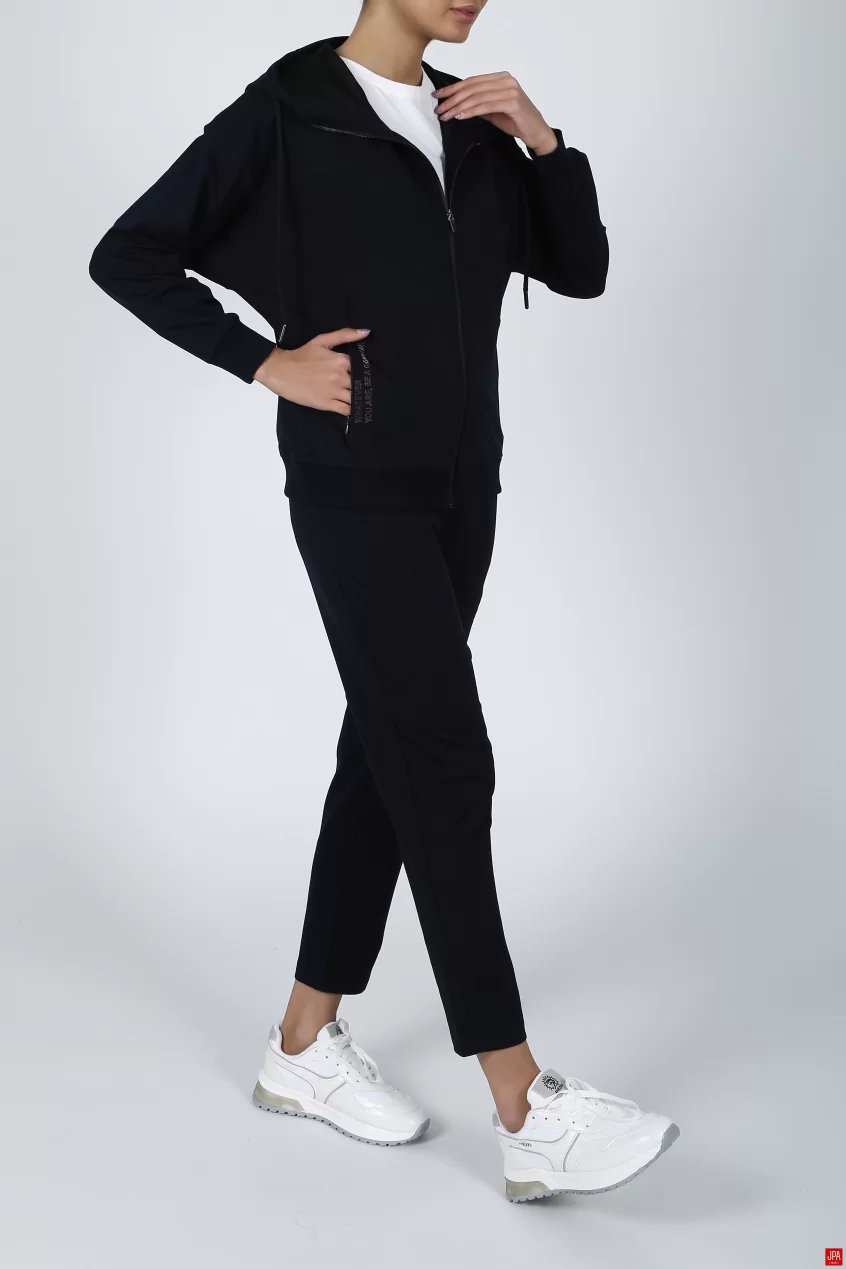 ست سویشرت و شلوار زنانه مشکی جی پی ای JPA کد 02079