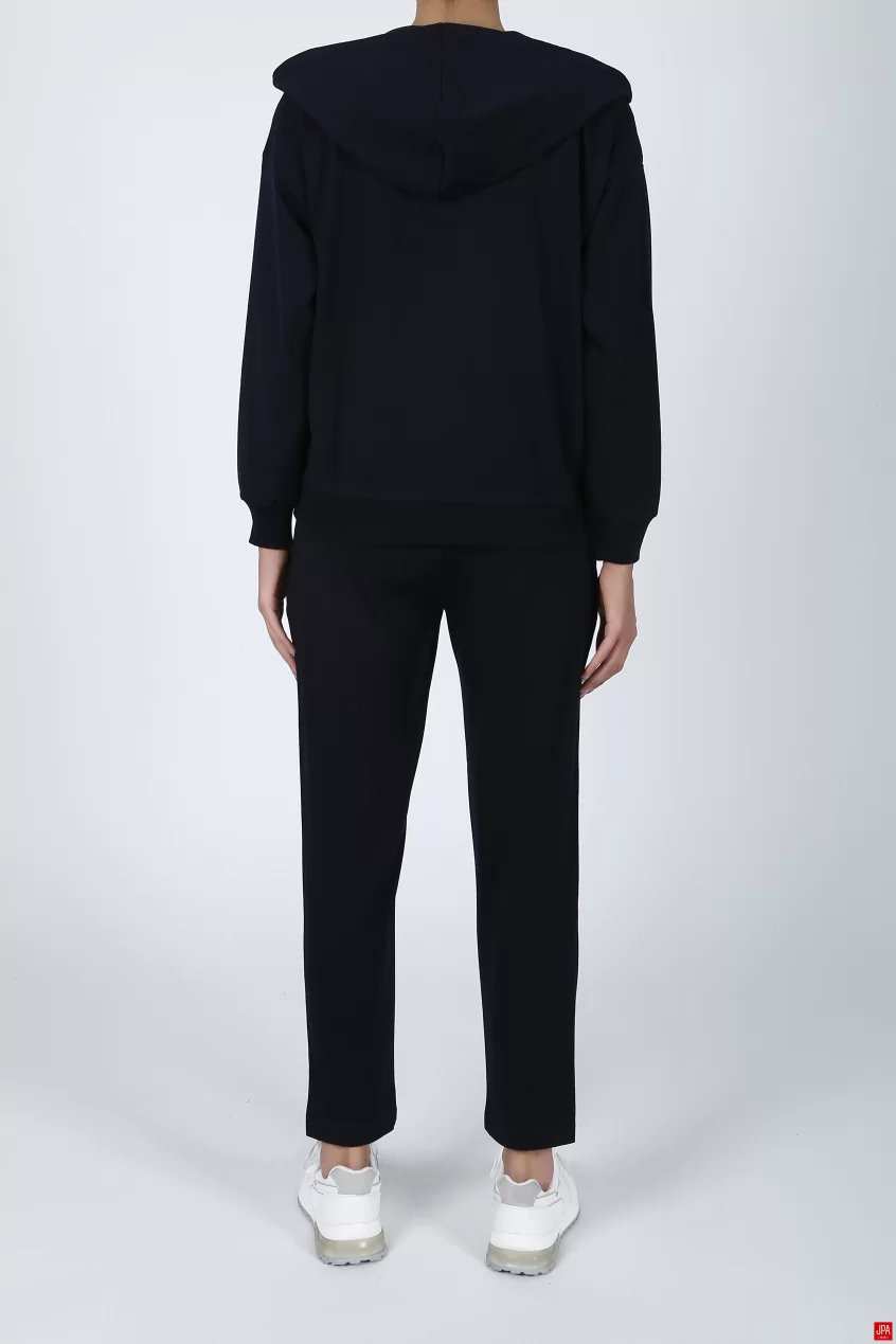 ست سویشرت و شلوار زنانه مشکی جی پی ای JPA کد 02079