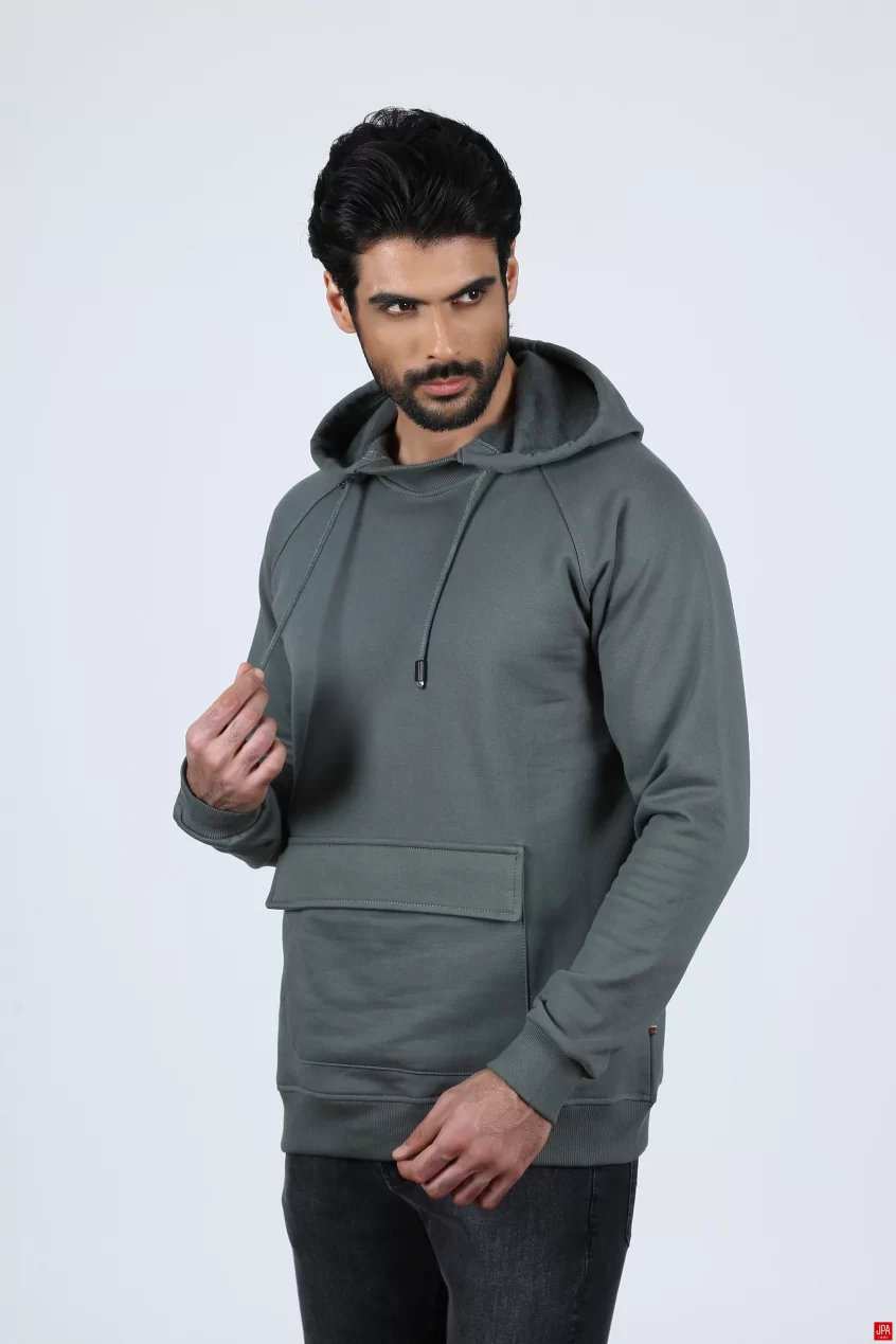 هودی مردانه سبز تیره جی پی ای JPA کد 02119