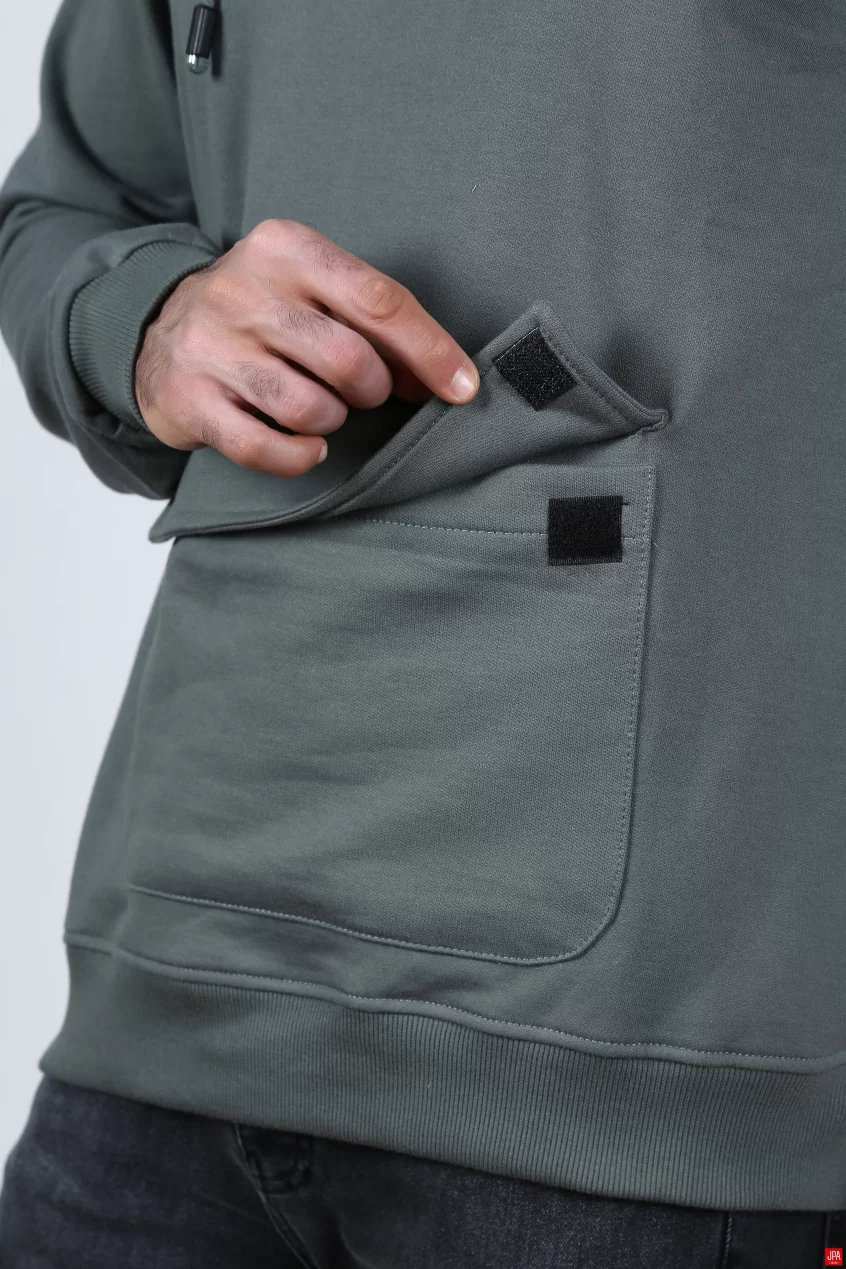 هودی مردانه سبز تیره جی پی ای JPA کد 02119