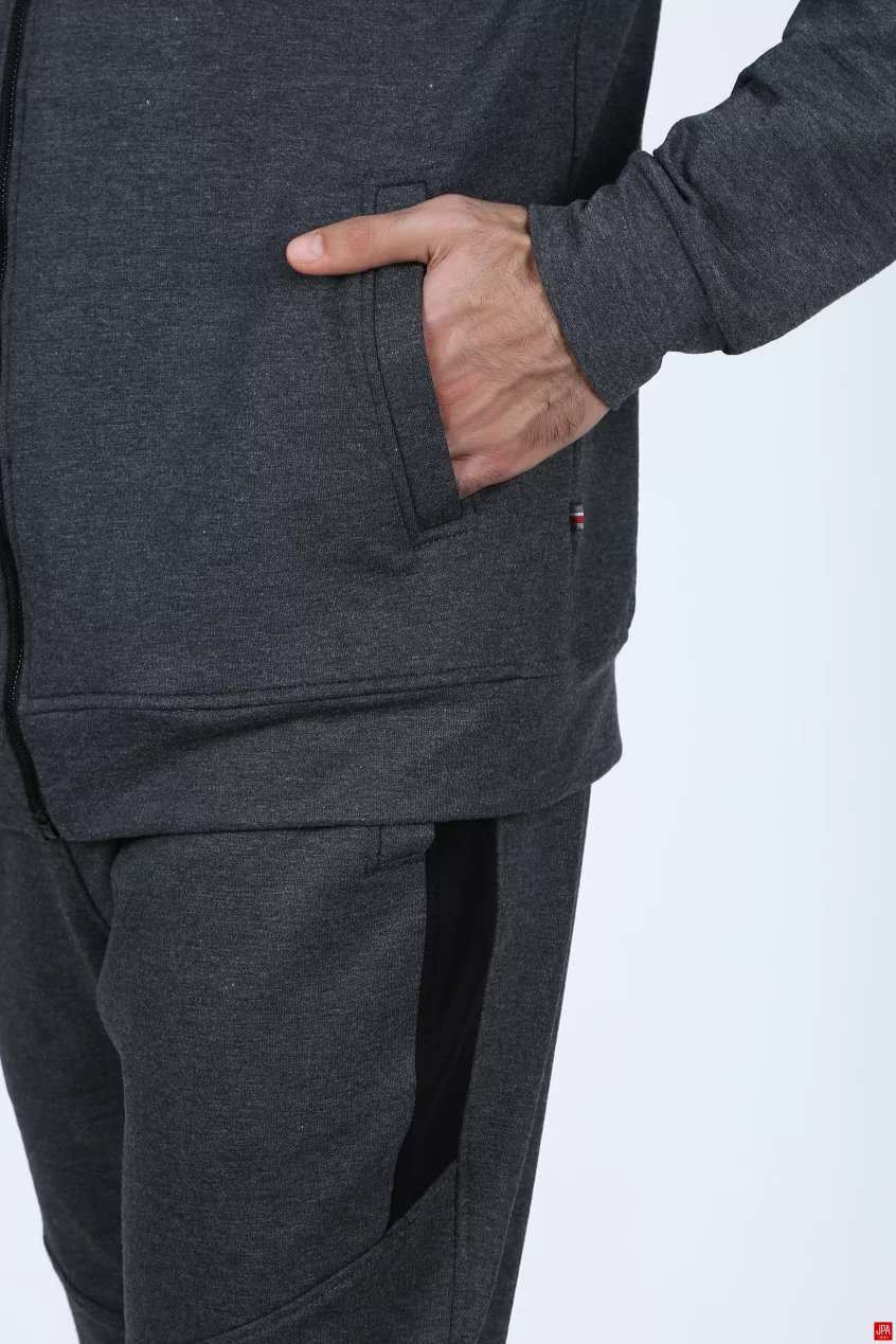 سویشرت و شلوار مردانه مشکی جی پی ای JPA کد 02084