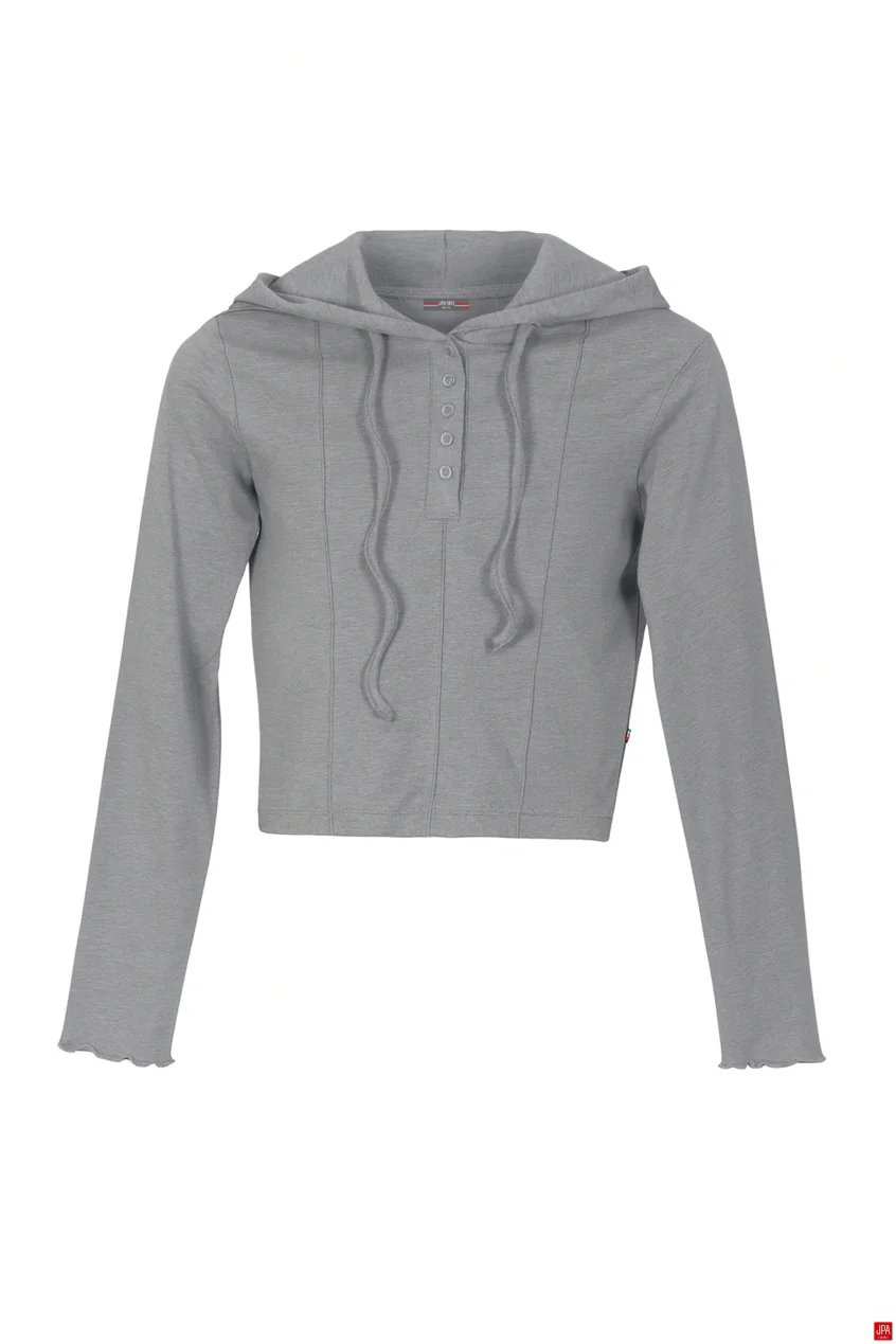 هودی زنانه کلاهدار اسلیم مشکی جی پی ای JPA کد 02110