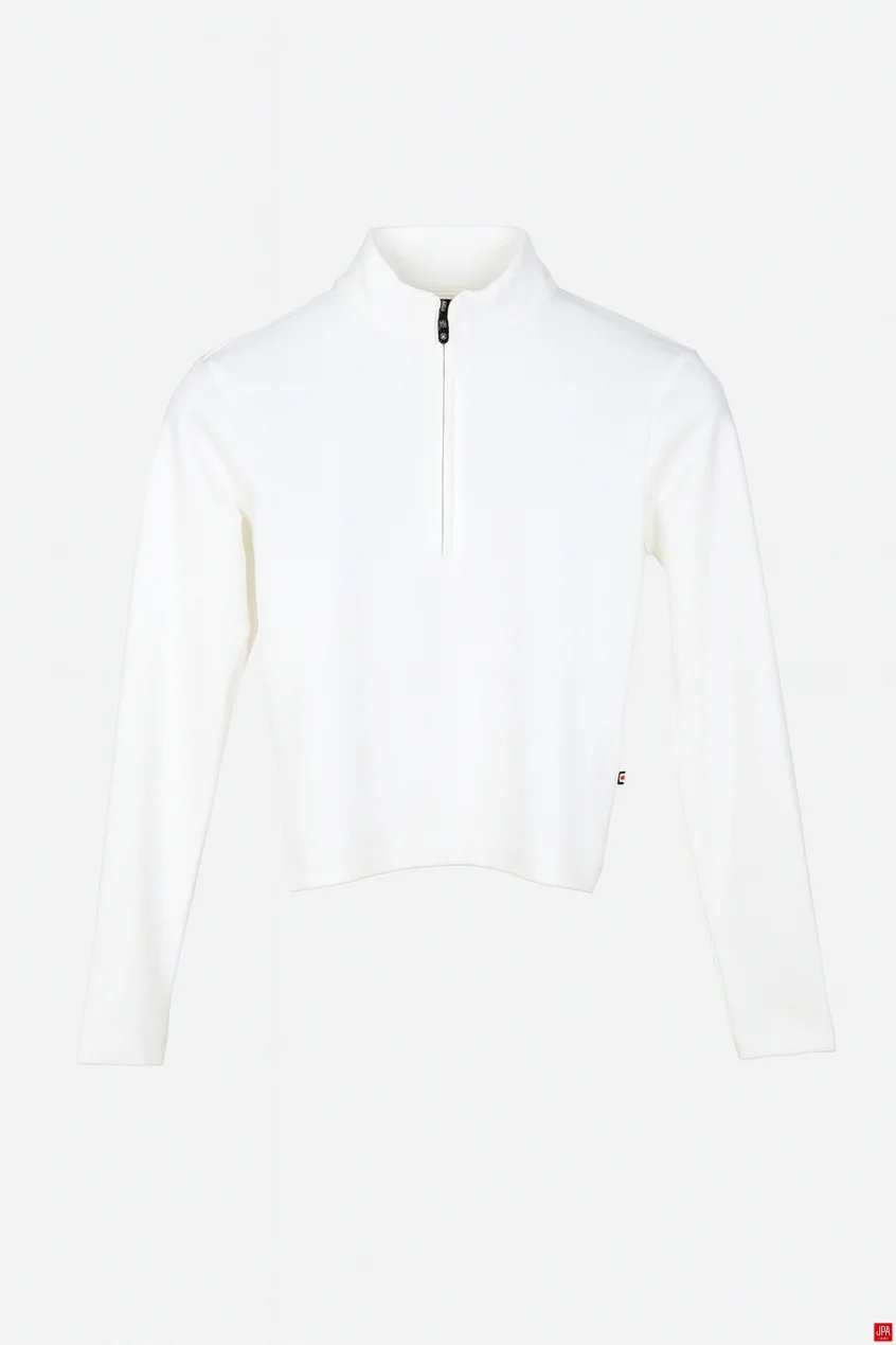 بلوز زنانه نیم زیپ اسلیم مشکی جی پی ای JPA کد 02113