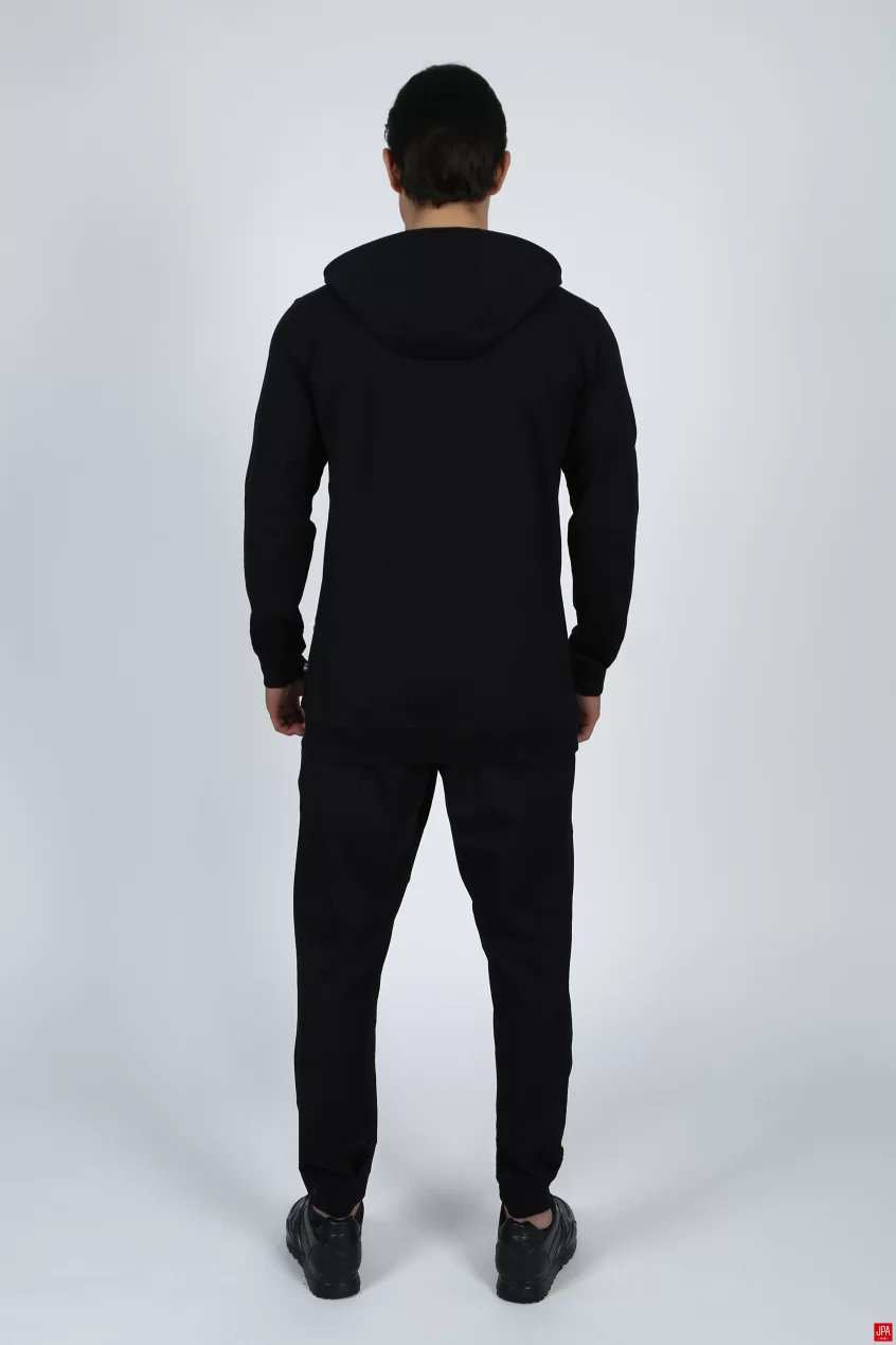 ست هودی و شلوار مردانه مشکی جی پی ای JPA کد 02164