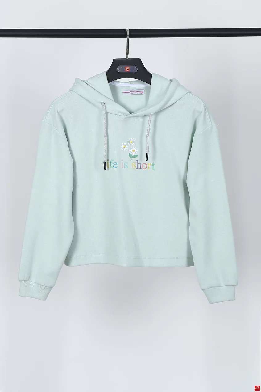 هودی زنانه سبز روشن جی پی ای JPA کد 02183