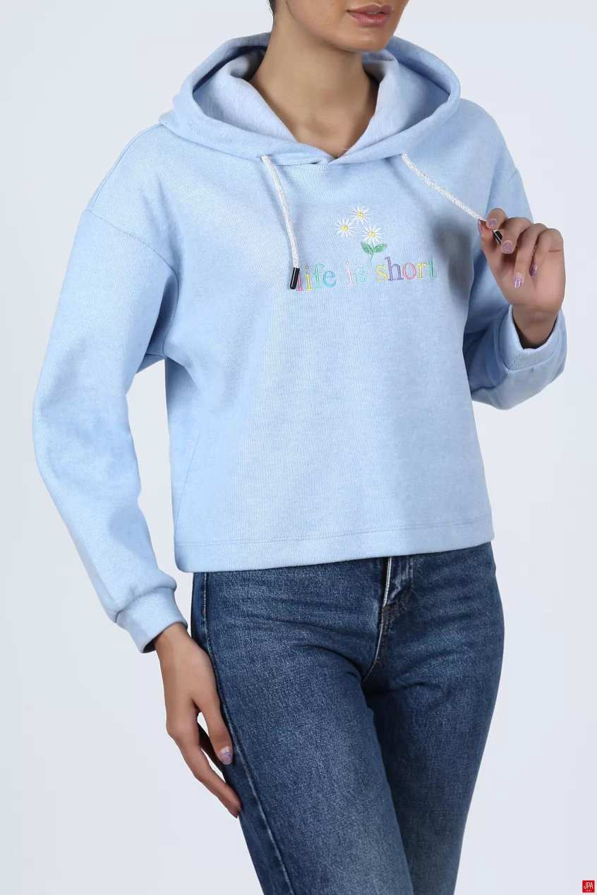 هودی زنانه سبز روشن جی پی ای JPA کد 02183