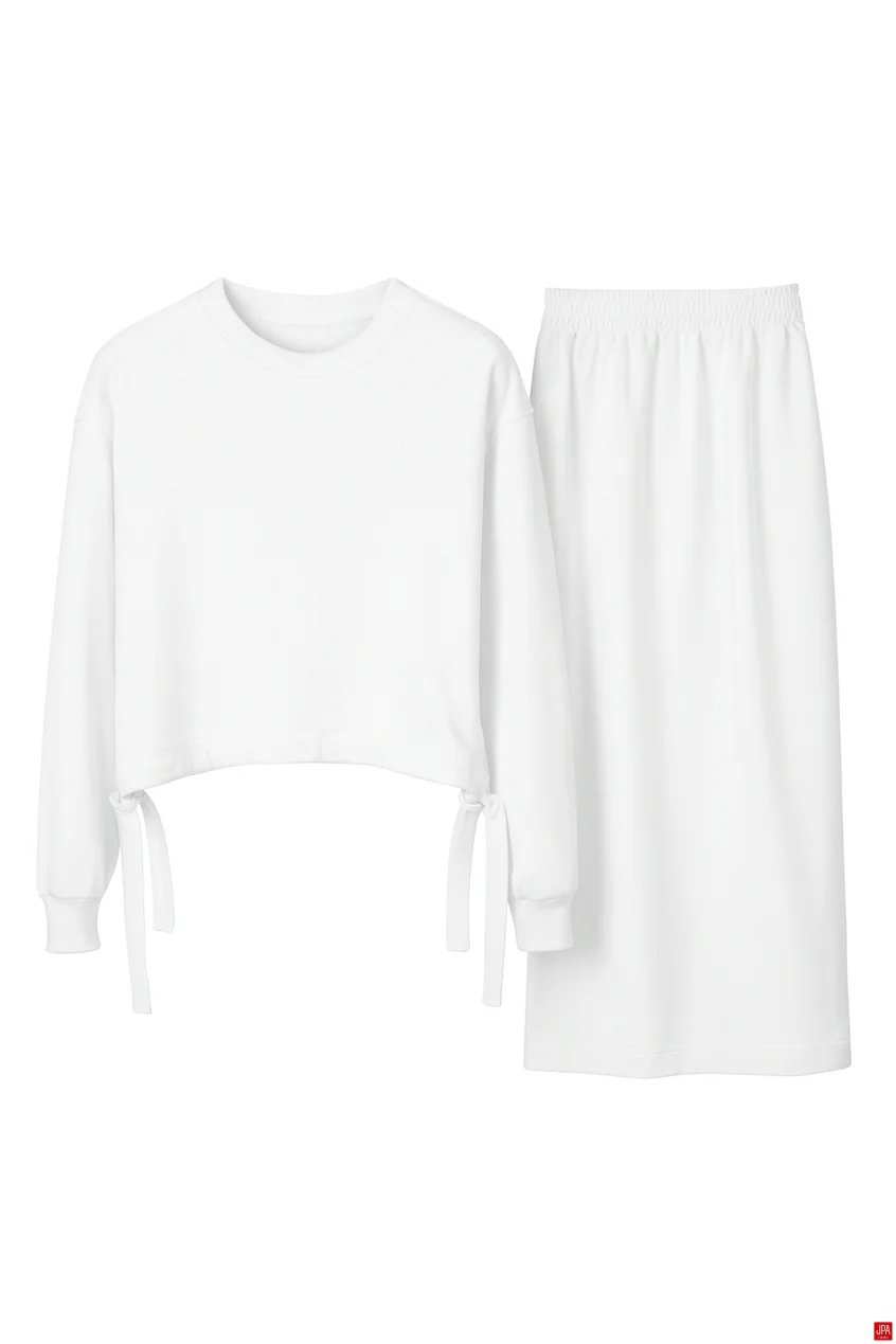 ست بلوز و دامن زنانه شیری جی پی ای JPA کد 02072