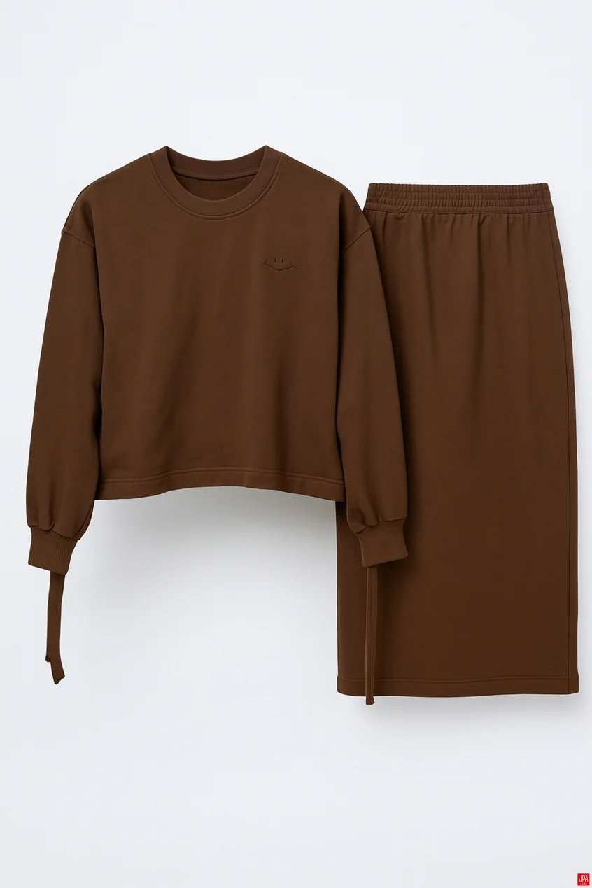 ست بلوز و دامن زنانه شیری جی پی ای JPA کد 02072