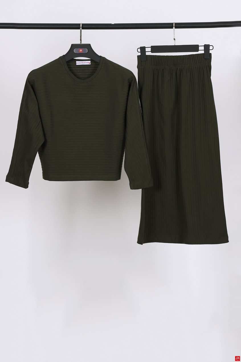 ست بلوز و دامن زنانه مشکی جی پی ای JPA کد 02151