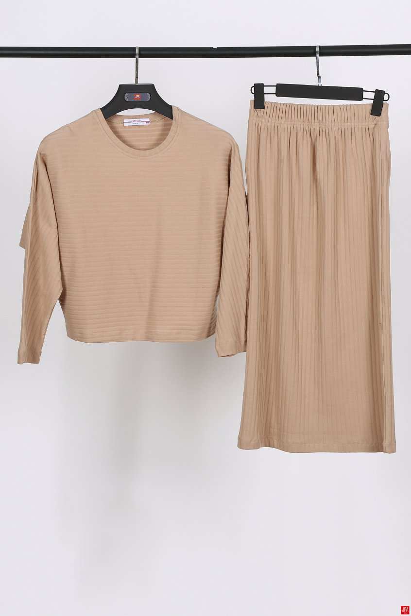 ست بلوز و دامن زنانه مشکی جی پی ای JPA کد 02151