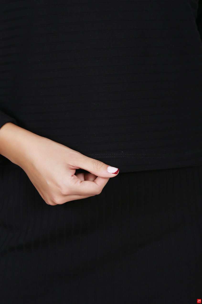 ست بلوز و دامن زنانه مشکی جی پی ای JPA کد 02151