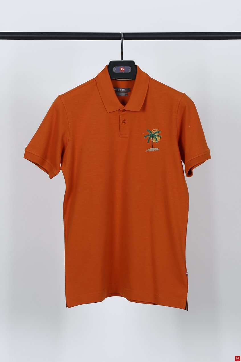 پولوشرت مردانه اسلیم سرمه ای جی پی ای JPA کد 02219