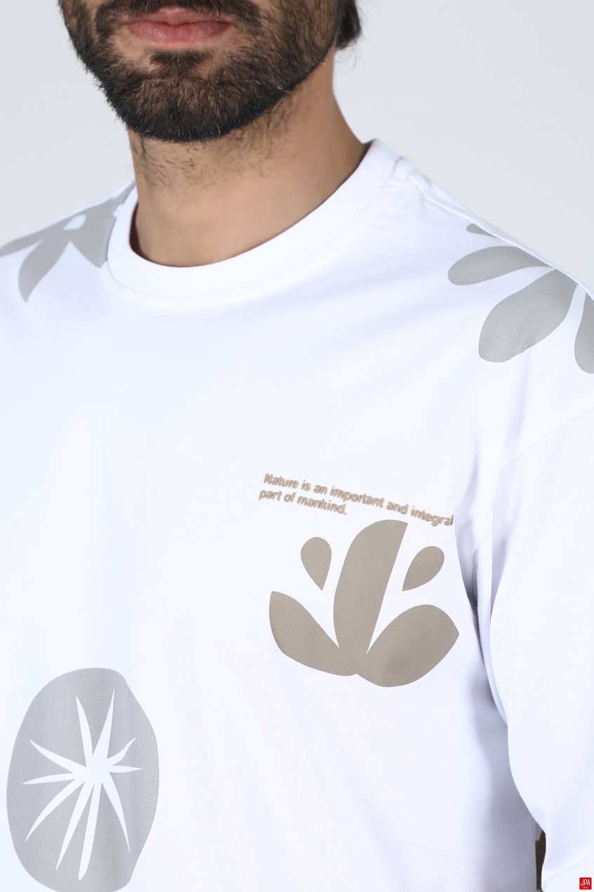 تی شرت مردانه سفید جی پی ای JPA کد 02285