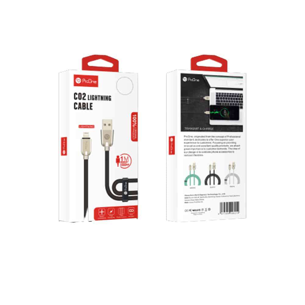 کابل USB به لایتنینگ پرووان مدل PCC145 طول ۱ متر