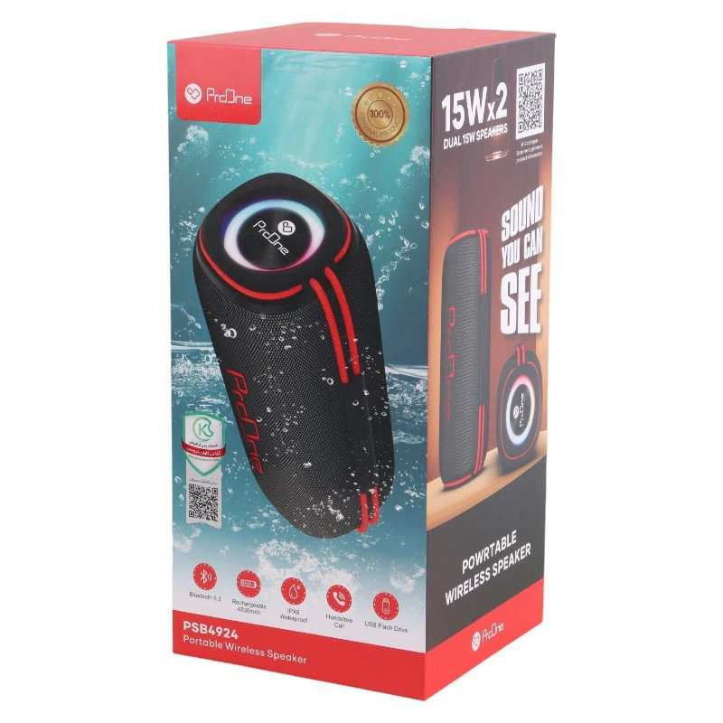 اسپیکر بلوتوثی قابل حمل پرووان مدل PSB4924