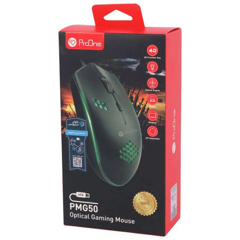 ماوس با سیم گیمینگ پرووان مدل PMG50