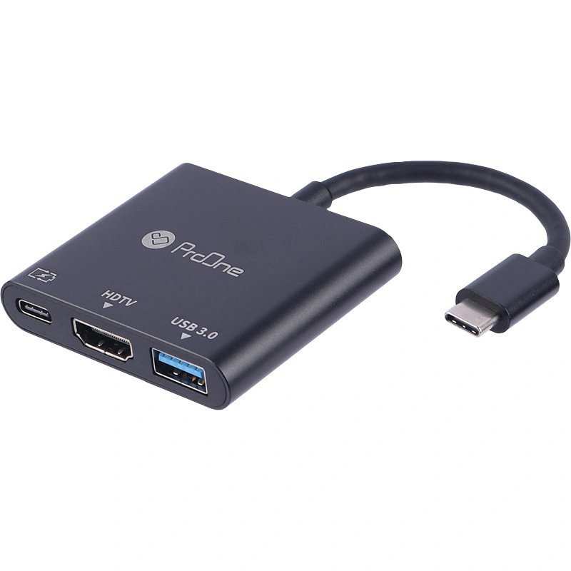 تبدیل Type-C به USB Type-C، USB Type-A، HDMI پرووان مدل PHU552