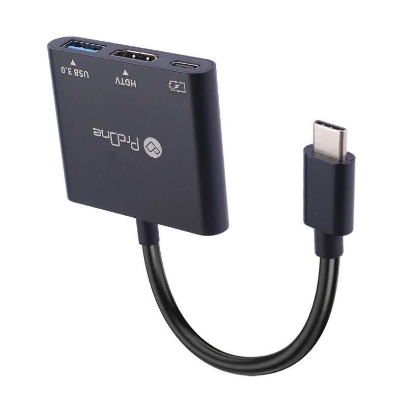 تبدیل Type-C به USB Type-C، USB Type-A، HDMI پرووان مدل PHU552