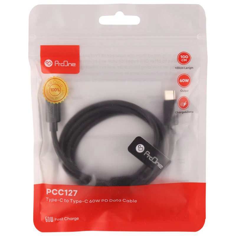 کابل تبدیل USB-C پرووان مدل PCC127 به طول 1 متر