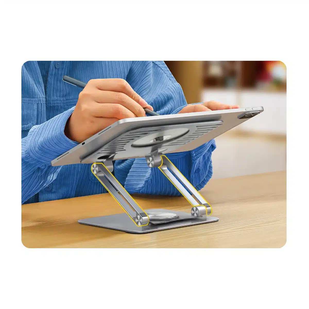 پایه نگهدارنده فلزی تاشو لپتاپ و تبلت پرووان مدل PHL1192