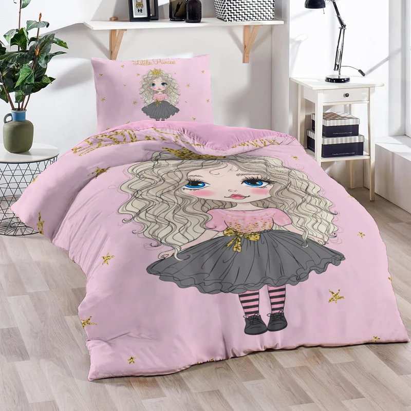 روتختی کودک طرح دختر موفرفری مدل TS01 نوپه هوم