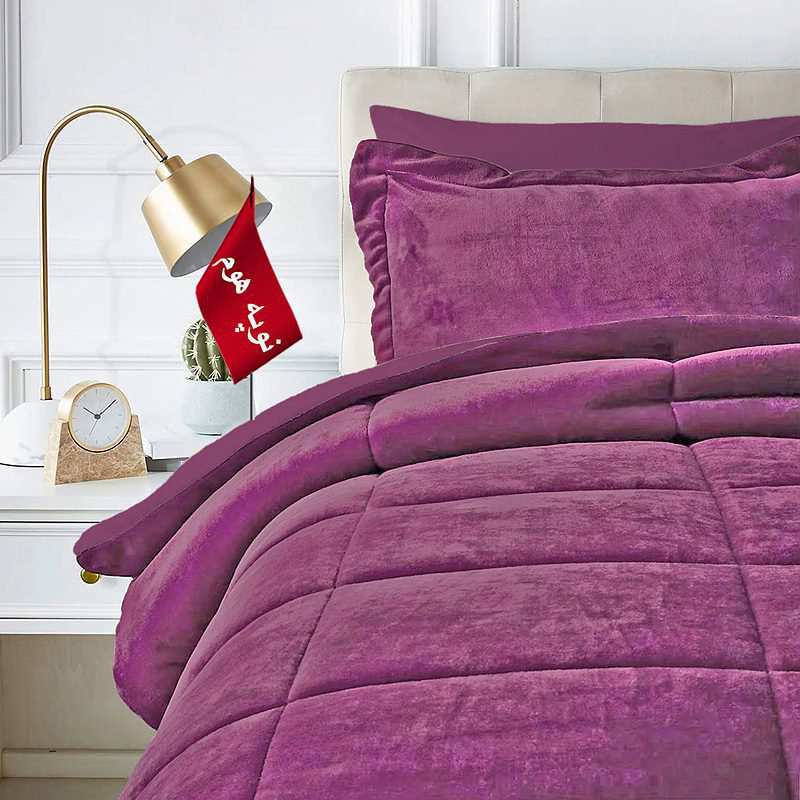 روتختی مینیمال کتان مخمل طرح مربع نوپه هوم