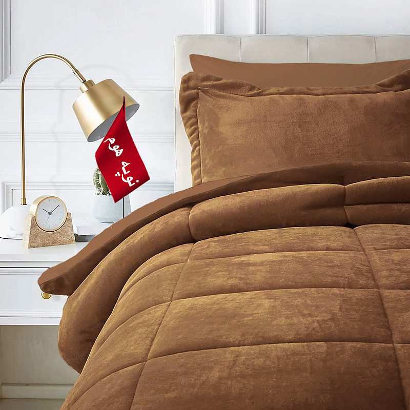 روتختی مینیمال کتان مخمل طرح مربع نوپه هوم