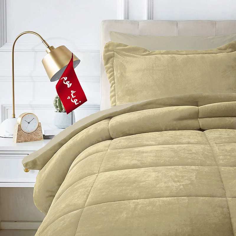 روتختی مینیمال کتان مخمل طرح مربع نوپه هوم