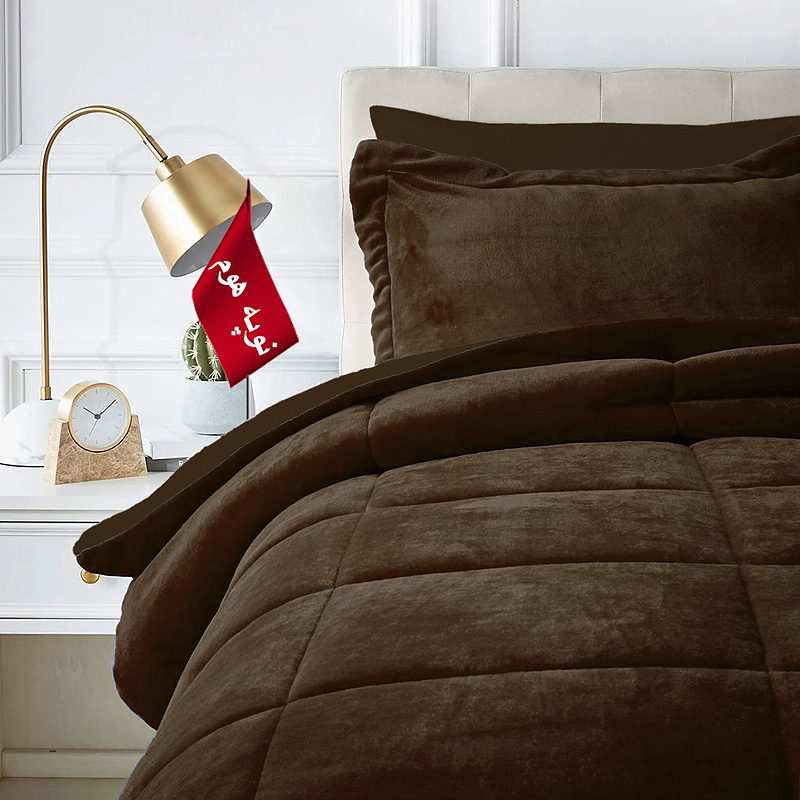 روتختی مینیمال کتان مخمل طرح مربع نوپه هوم