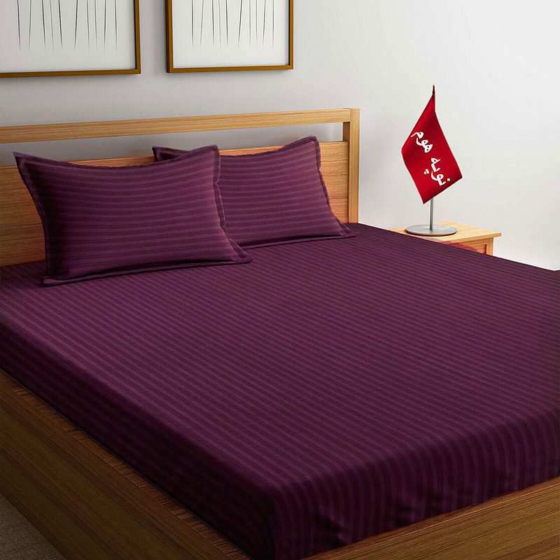 سرویس ملحفه و روبالشتی مینیمال هتلی راه راه نوپه هوم