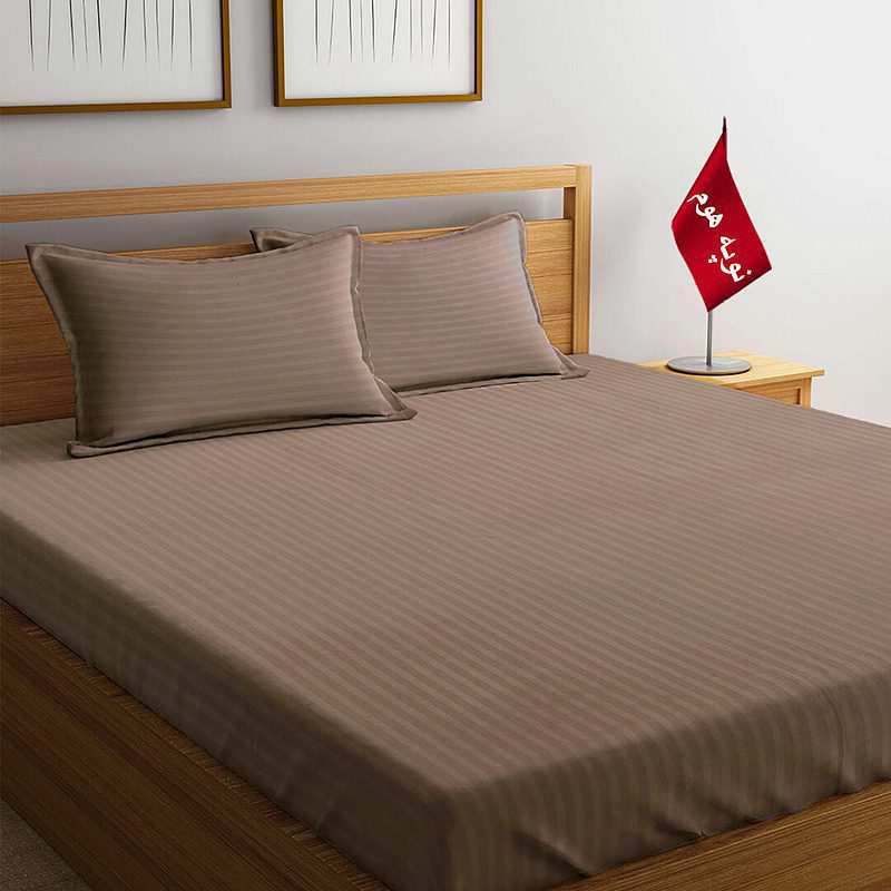 سرویس ملحفه و روبالشتی مینیمال هتلی راه راه نوپه هوم