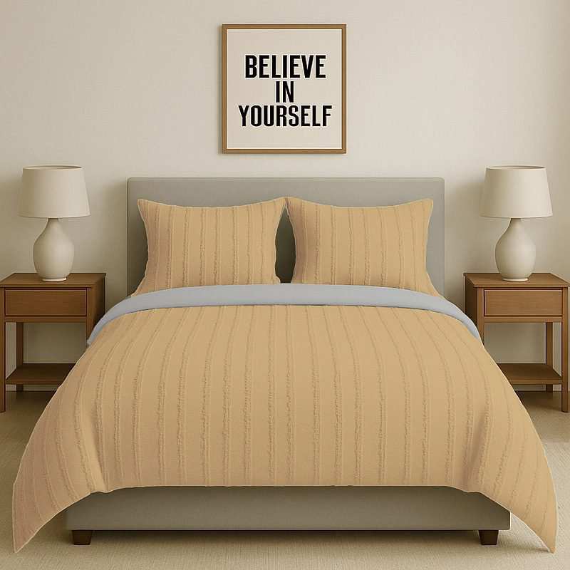 سرویس روتختی کاوری مینیمال طرح برجسته راه راه نوپه هوم