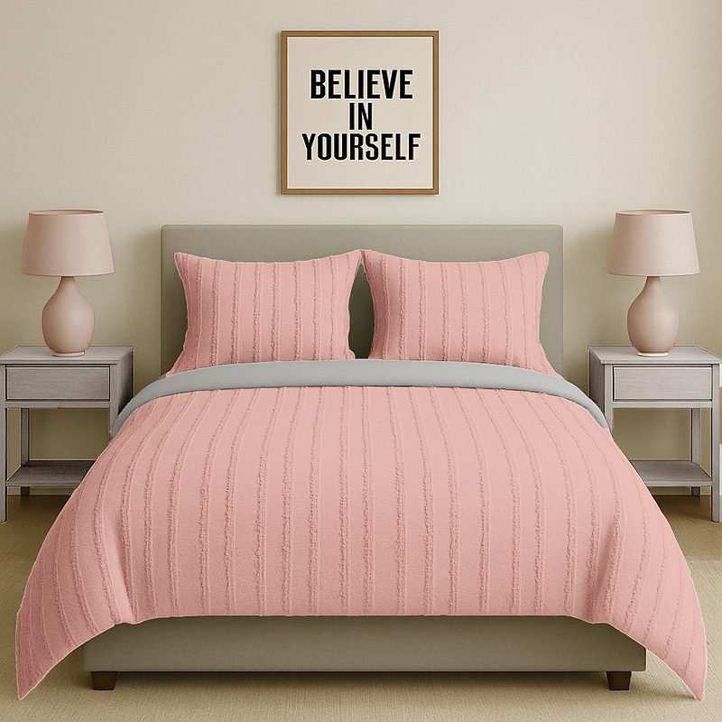 سرویس روتختی کاوری مینیمال طرح برجسته راه راه نوپه هوم