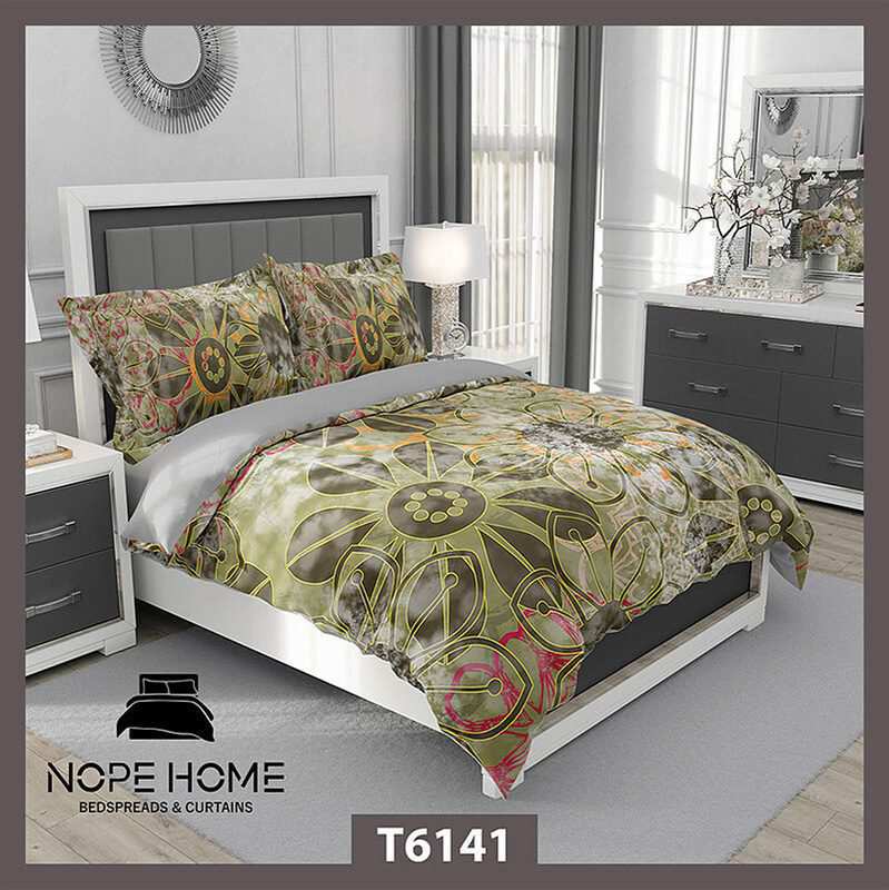 روتختی طرح پتینه گل مدرن مدل T6141 نوپه هوم