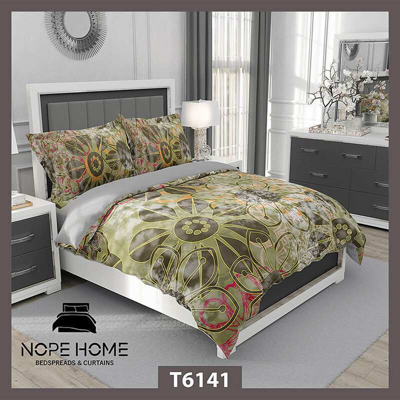 روتختی طرح پتینه گل مدرن مدل T6141 نوپه هوم