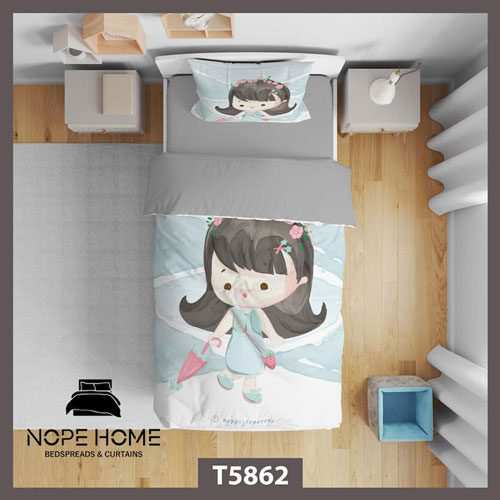 روتختی کودک طرح فانتزی دخترانه کد T5862 نوپه هوم