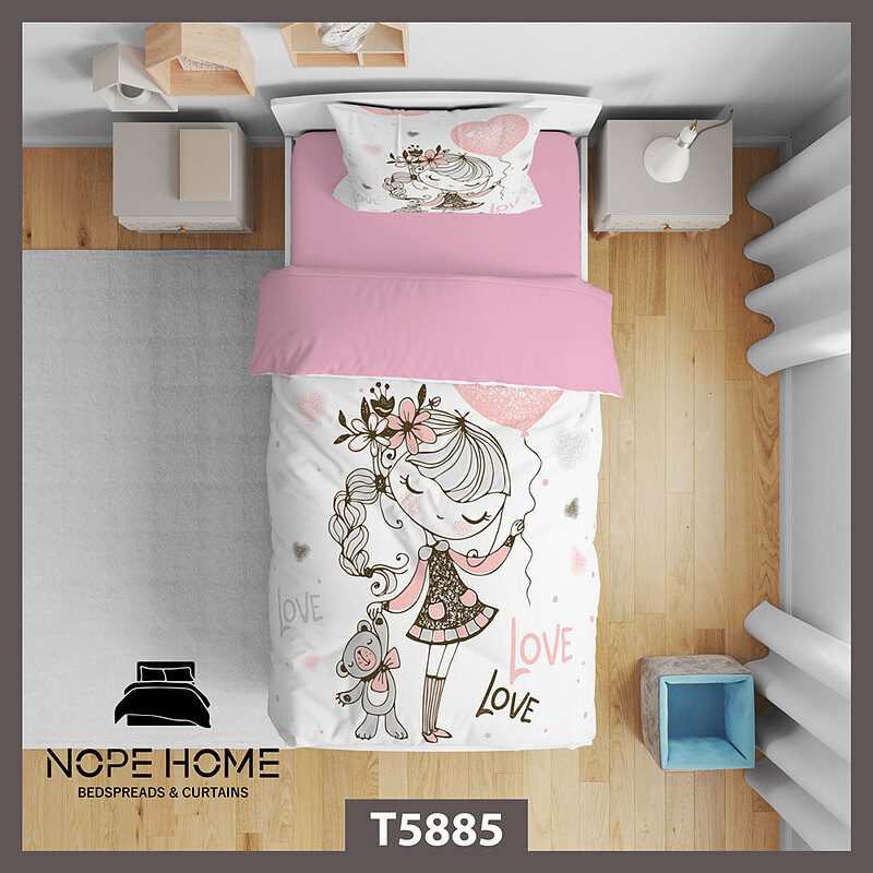 روتختی کودک طرح فانتزی دخترانه کد T5885 نوپه هوم