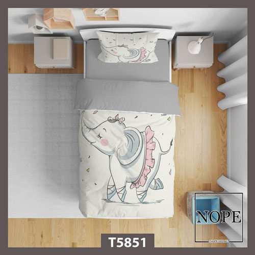 روتختی کودک طرح پترن بچگانه فیل بالرین مدل T5851 نوپه هوم