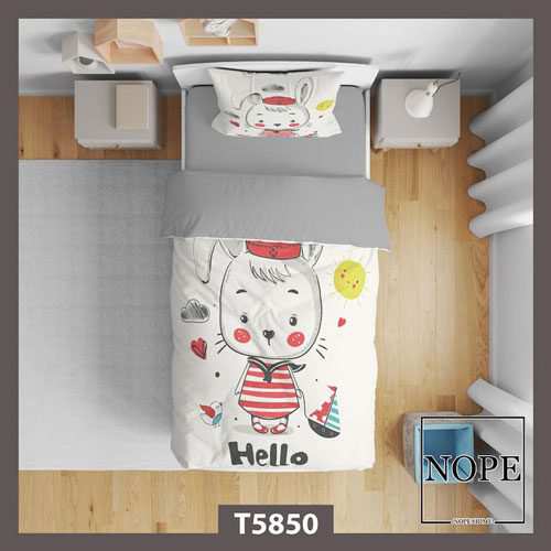 روتختی کودک طرح بچگانه HELLO مدل T5850 نوپه هوم